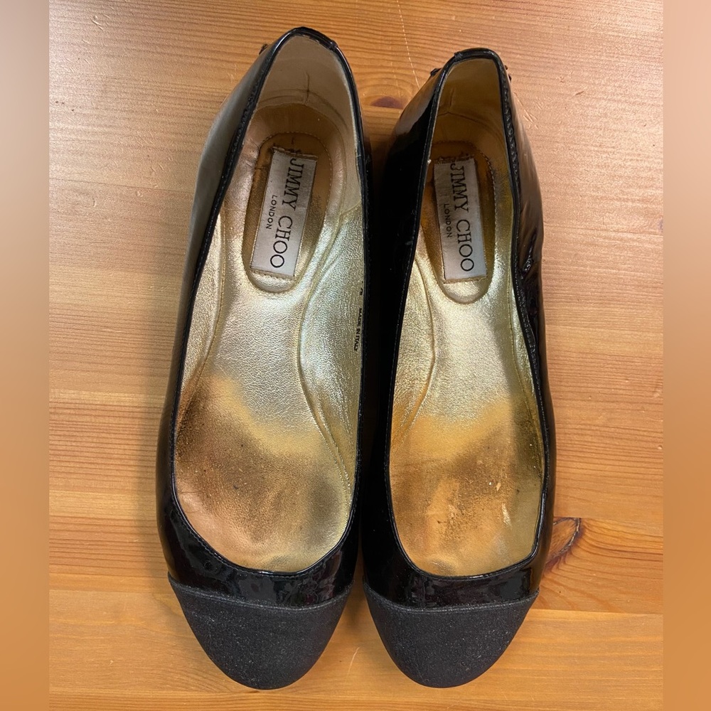 Authentic Jimmy Choo Black Ballet Flats